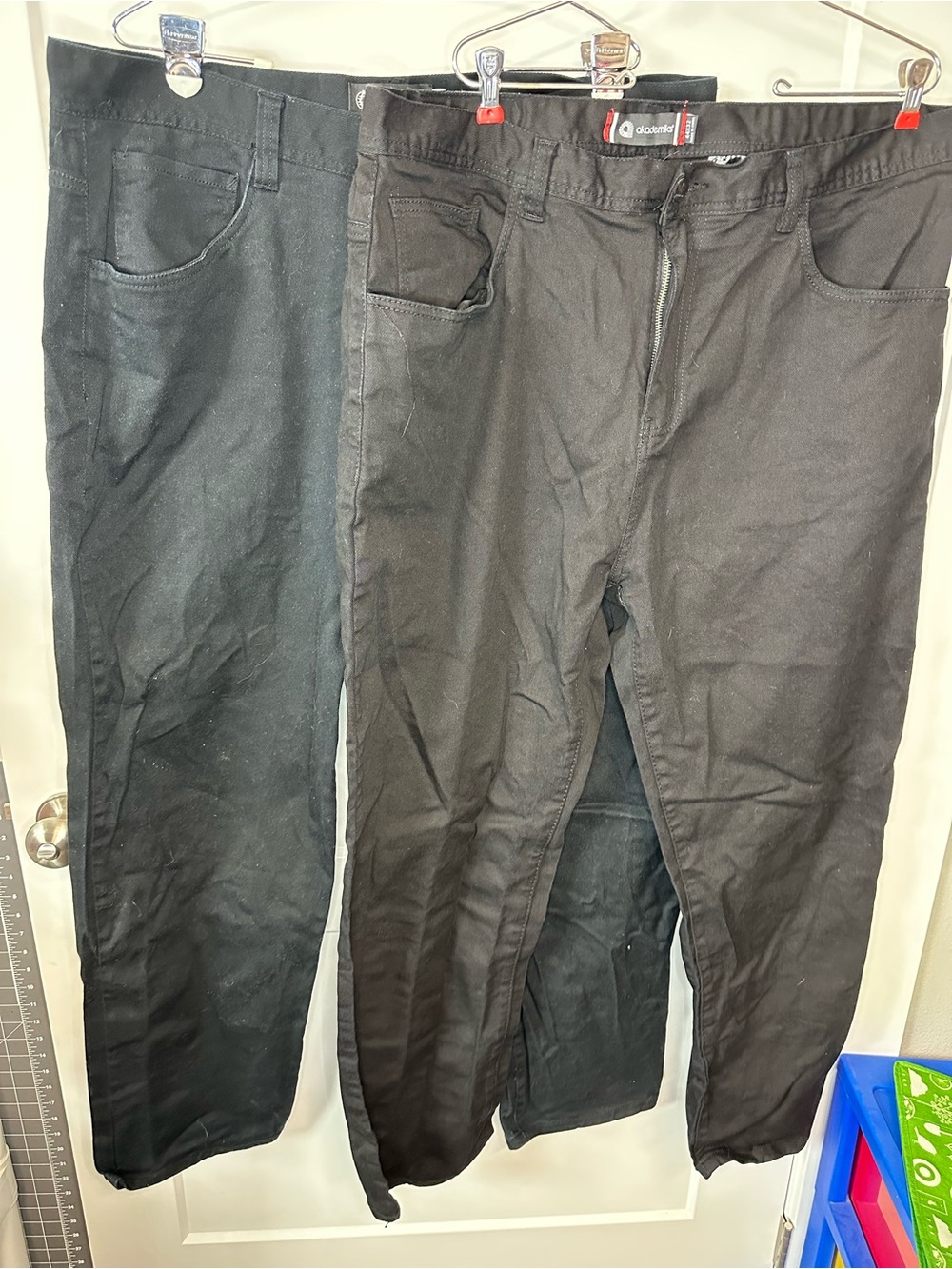 2 pairs Akademiks Men's Black Jeans 44x32